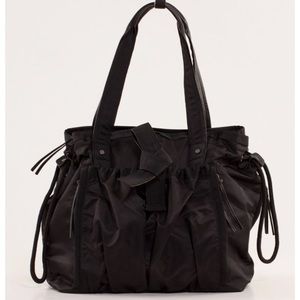 Black Lululemon Om Tote Bag with Yoga Mat Pocket